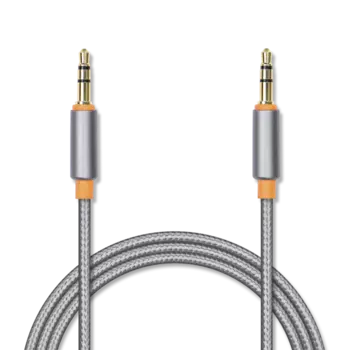 Кабель соединительный Jet.A Jack 3.5-Jack 3.5, 1м, серый (JA-AC02)