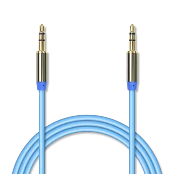 Кабель соединительный Jet.A Jack 3.5-Jack 3.5, 1м, синий (JA-AC01)