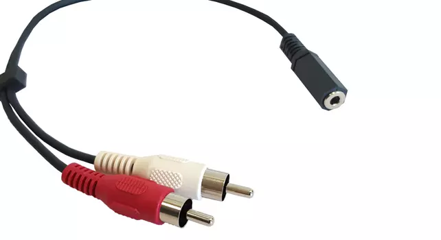 Кабель соединительный Kramer Jack 3.5-2xRCA, 4.6м, черный (C-A35M/2RAM-15)