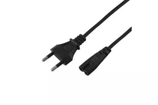 Кабель питания IEC-320-C7-Europlug (M), 7A, 220В, 5м, черный REXANT (11-1106)