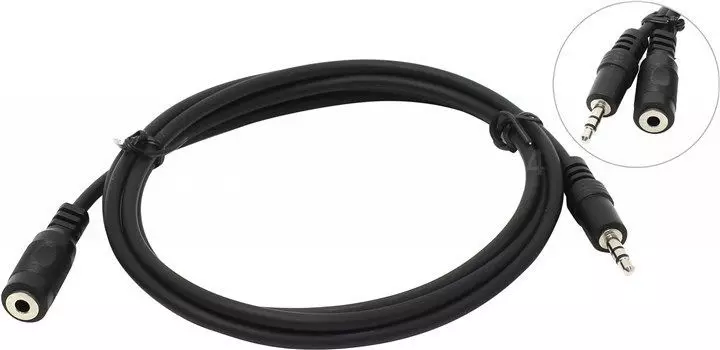 Кабель соединительный Telecom Jack 3.5-Jack 3.5(f), 1.5м (TAV7179-1.5M)
