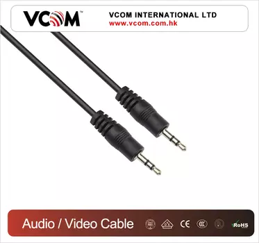 Кабель соединительный VCOM Jack 3.5-Jack 3.5, 3м, черный