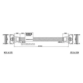 Кабель SuperMicro CBL-MCIO-1255M5FH, MCIOx8 (STR) - MCIOx8 (STR), 55 см, черный/серый (CBL-MCIO-1255M5FH)