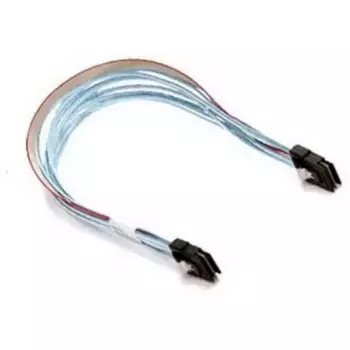 Кабель SuperMicro CBL-SAST-1046, SFF-8654 (SlimLine SAS x4) - SFF-8654 (SlimLine SAS x4), 39 см, голубой (CBL-SAST-1046)