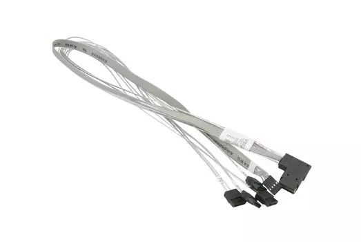 Кабель SuperMicro, SFF-8087 (mini SAS) - 4xSATA+SB, угловой, 55см (CBL-SAST-0880)