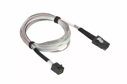 Кабель SuperMicro, SFF-8087 (mini SAS) - SFF-8643 (mini SAS HD), 80см, серый (CBL-SAST-0507-02)