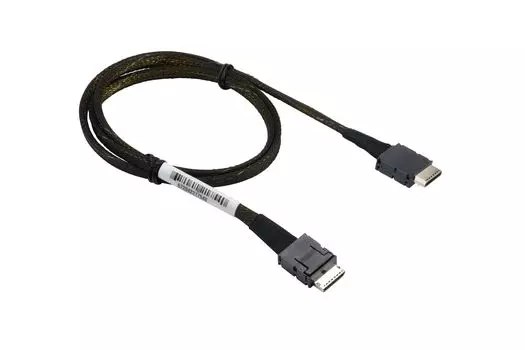 Кабель SuperMicro, SFF-8611 (OCuLink) - SFF-8611 (OCuLink), 76 см, черный (CBL-SAST-0847)