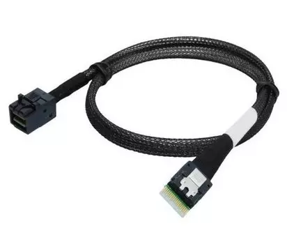 Кабель SuperMicro, SFF-8654 (SlimLine SAS x4) - SFF-8643 (mini SAS HD), 95 см (CBL-SAST-1295-100)