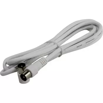 Кабель TV(M)-TV(M) угловой, 5м, серый Smartbuy (KTV115)