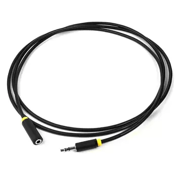 Кабель-удлинитель Jack 3.5mm(M)-Jack 3.5mm(F), экранированный, 1м, черный/желтый Greenconnect GCR-STM11 (GCR-STM1114-1.0m)