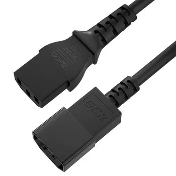 Кабель-удлинитель питания IEC-320-C13-IEC-320-C14, 5 м, черный Greenconnect (GCR-54331)