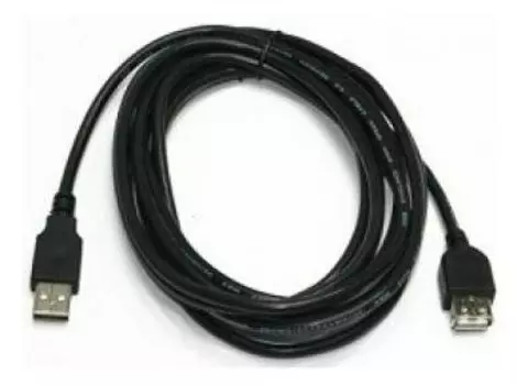 Кабель-удлинитель USB(Am)-USB(Af), 1.8 м, черный, Bion BXP-CCP-USB2-AMAF (BXP-CCP-USB2-AMAF-018)