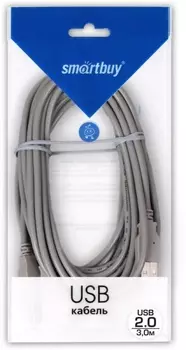 Кабель-удлинитель USB(Am)-USB(Af), 5 м, черный, Smartbuy (K-855-80)