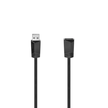 Кабель-удлинитель USB 2.0(Am)-USB 2.0(Af), экранированный, 500мА 75см, черный Hama H-200618 (00200618)