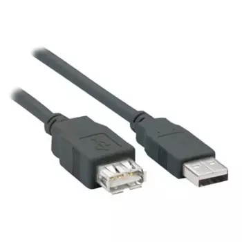Кабель-удлинитель USB 2.0(Am)-USB 2.0(Af), 1.8 м, серый, Fillum (FL-C-U2-AM-AF-1.8M)