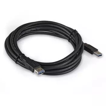 Кабель-удлинитель USB(Am)-USB(Af), 1.8 м, черный, Exegate EX-CC-USB3-AMAF-1.8 (EX284932RUS)