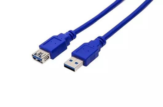 Кабель-удлинитель USB 3.0(Am)-USB 3.0(Af), 1.8 м, синий, Fillum (FL-C-U3-AM-AF-1.8M)