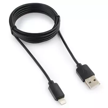 Кабель USB2.0(Am)- Lightning(8-pin), Гарнизон, 1.8m, черный (GCC-USB2-AP2-6)