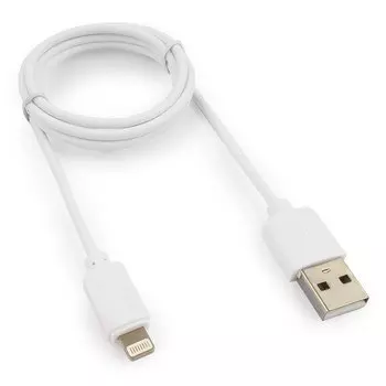 Кабель USB2.0(Am)- Lightning(8-pin), Гарнизон, 1m, белый (GCC-USB2-AP2-1M-W)