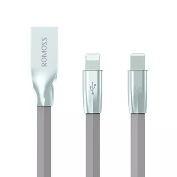 Кабель USB2.0(Am)-Lightning 8-pin/microUSB, ROMOSS, 1m, серый (CB22c-26G-03)