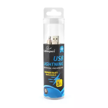 Кабель USB2.0(Am)-Lightning, Cablexpert , 1m, золотистый, серия Ultra (CC-U-APUSB02Gd-1M)