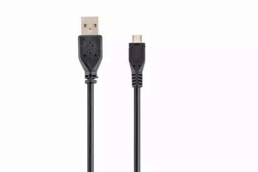Кабель USB2.0(Am)-microUSB, Cablexpert, 3m, черный (CCP-mUSB2-AMBM-10)