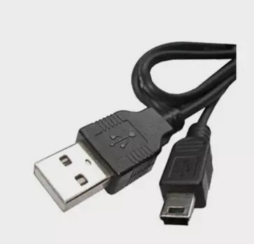 Кабель USB2.0(Am)-miniB 5P, 5bites, 1m, черный (UC5007-010)