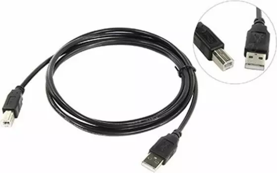 Кабель USB(Am)-USB(Bm), 1.8 м, черный, TV-COM (USB100G-1.8M)