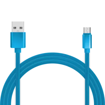 Кабель USB2.0-microUSB , Jet.A, 1m, синий, QC 3.0, 2A (JA-DC24)