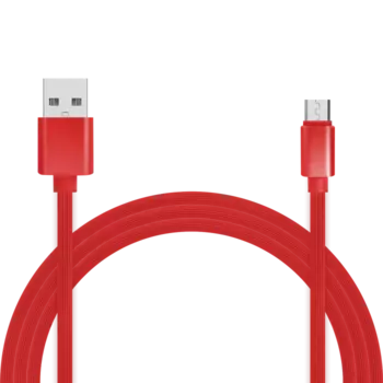 Кабель USB2.0-microUSB , Jet.A, 2m, красный, QC 3.0, 2A (JA-DC24)