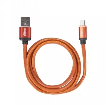 Кабель USB2.0-microUSB , Ritmix, 1m, оранжевый (RCC-415)