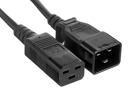 Кабель питания IEC-320-C19-IEC-320-C20, 16A, 3м, черный Exegate (EP280636RUS)