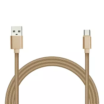 Кабель USB2.0-USB Type-C, Jet.A, 2м, золотистый (JA-DC32)