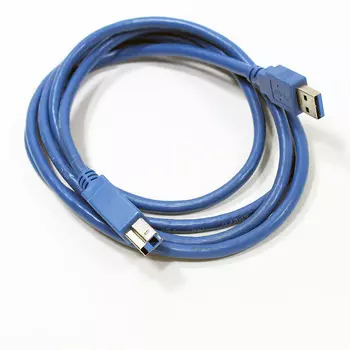 Кабель USB(Am)-USB(Bm), 1.8 м, синий, AOpen (ACU301-1.8M)