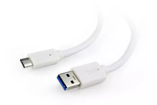 Кабель USB3.0(Am)-USBType-C, Gembird/Cablexpert, 1.8м, белый (CCP-USB3-AMCM-6-W)