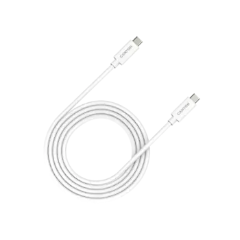 Кабель USB Type-C-USB Type-C, быстрая зарядка, 5A 2м, белый Canyon UC-42 (CNS-USBC42W)