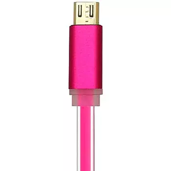 Кабель USB 2.0(A)/Lightning, 1m, реверсивный, индикатор заряда, пурпурный, ACD Smart (ACD-U915-P6M)