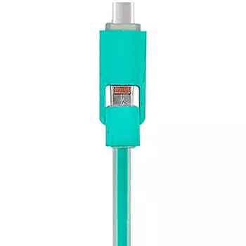 Кабель USB 2.0(A)-Lightning, ACD, 1м, зеленый (ACD-U914-CMG)