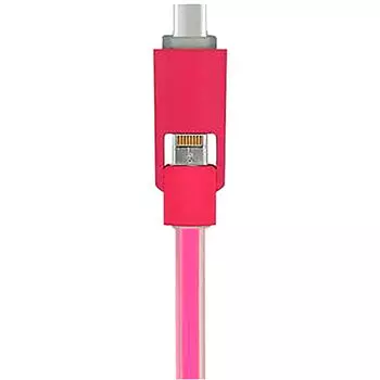 Кабель USB 2.0(A)/Lightning/MicroUSB, 1m, пурпурный, ACD Multi (ACD-U914-PMM)