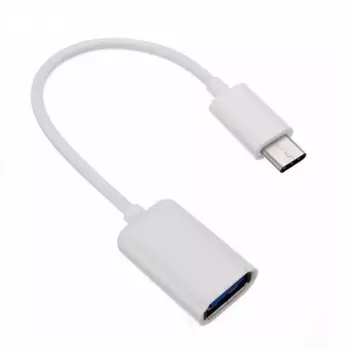 Кабель USB-USB Type-C, 16см, белый KS-IS (KS-297)