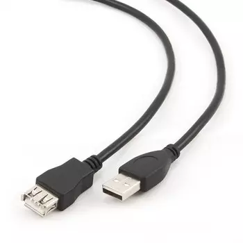 Кабель-удлинитель USB(Am)-USB(Af), 3 м, черный, Gembird (CCP-USB2-AMAF-10)