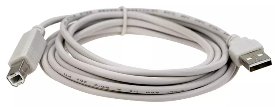 Кабель USB(Am)-USB(Bm), 1.8 м, серый, Gembird (CC-USB2-AMBM-6)