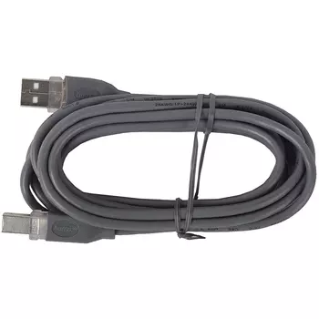 Кабель USB 2.0 Am-Bm Hama, 3m, серый (H-45022/00045022)