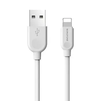 Кабель USB-lightning , 3м, белый Borofone LinkJet BX14 (122803)