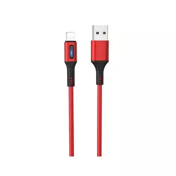 Кабель USB-Lightning 8-pin, 1.2м, красный Hoco Admirable U79 (24267)