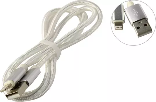 Кабель USB 2.0(Am)-Lightning 8-pin(m), 1.5A 1 м, белый KS-IS (KS-292W-1)