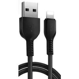 Кабель USB-Lightning 8-pin, 2.4A, 1м, серый HOCO X2 (6957531032168)