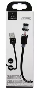 Кабель USB-Lightning 8-pin, 1A, 1м, черный USAMS SJ292