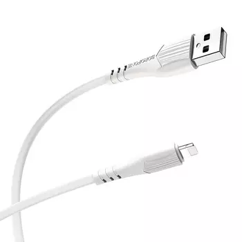Кабель USB-Lightning 8-pin, 1м, белый Borofone BX37 Wieldy (20863)