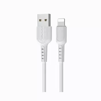 Кабель USB-Lightning 8-pin, 1м, белый Borofone Easy BX16 (99505)